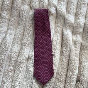 Brooks Brothers Red and Navy Men's Tie